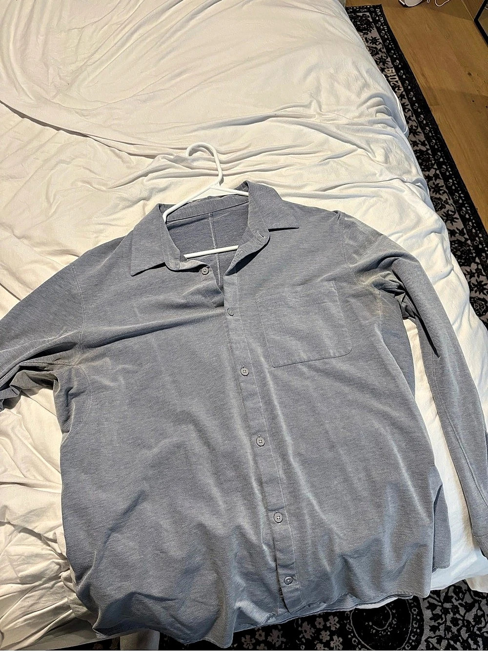 Lululemon Airing Easy Long-Sleeve Shirt Men's Blue